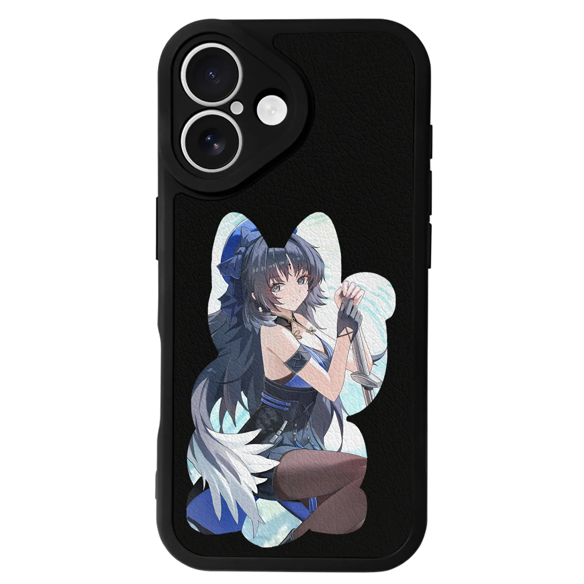 鳴潮 グッズ ヤンヤン - IPhone 16シリーズ対応 ・ シリコンスマホケース ・ レザー調 ・ 高精度フィット ・ 耐衝撃 ・ ワイヤレス充電対応 ・ 精密カット